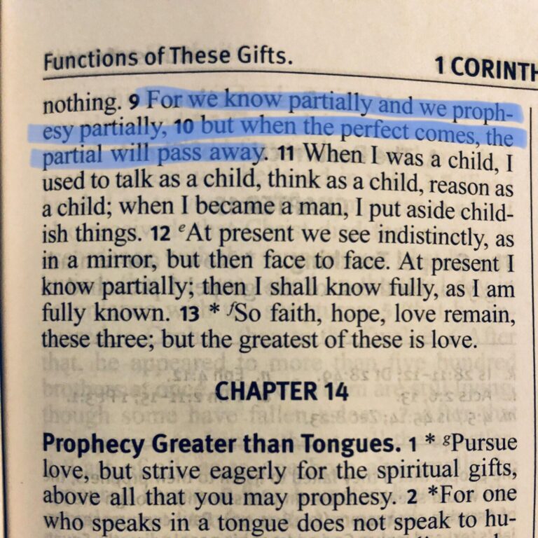 What Does 1 Corinthians 13 12 Mean