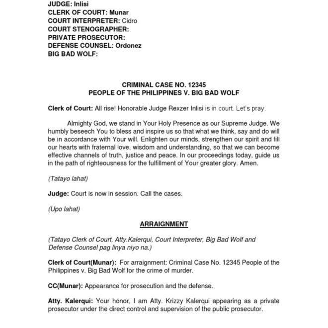 What Does Arraignment Mean In Court For A Felony