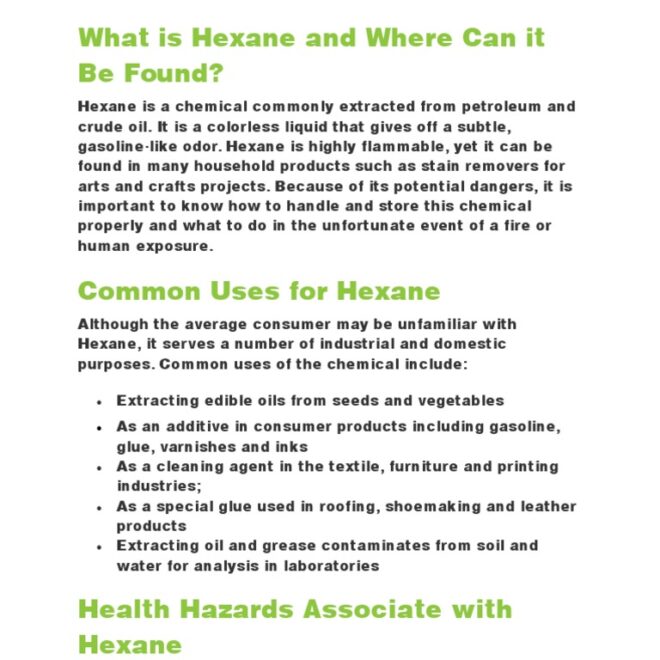 What Does Hexane Free Mean