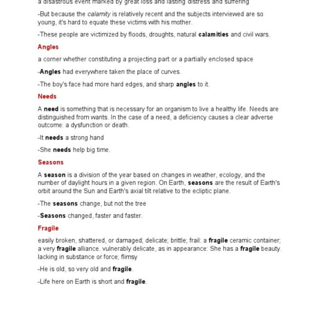 What Does Calamity Mean In The Bible