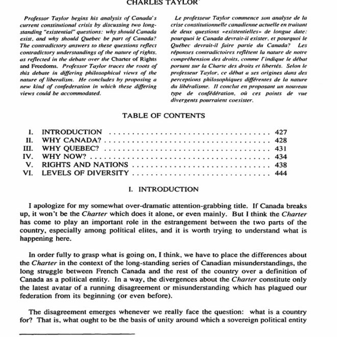 What Did Charles Taylor Mean By A Cross Pressure