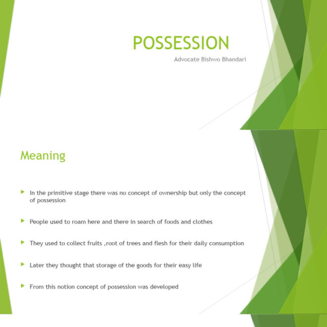 What Does Possession Is 9 10 Of The Law Mean