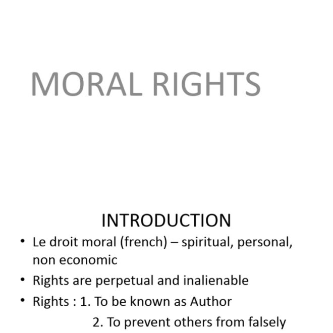 What Does It Mean To Sign Away Moral Rights