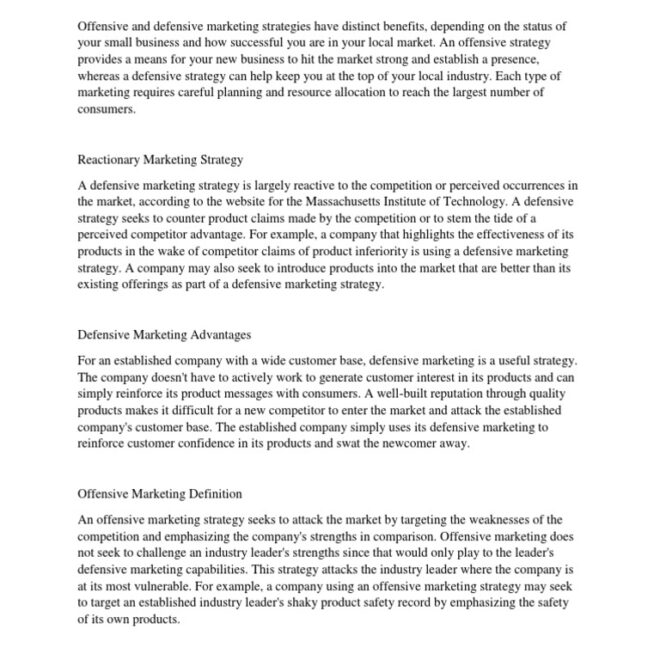 What Does It Mean To Be Both Defensive And Offensive