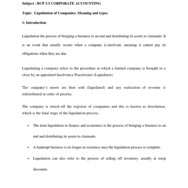 What Does Liquidation Sale Mean