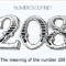 What Does The Numbers 208 Mean