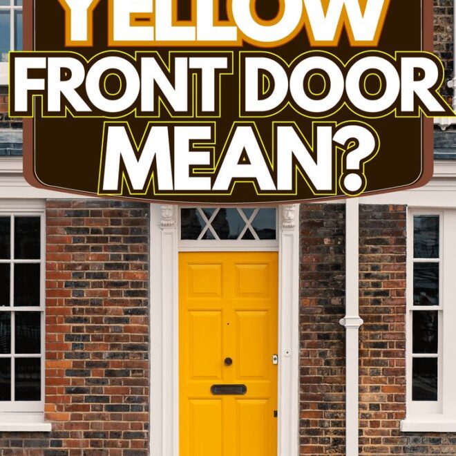What Does A Yellow Front Door Mean