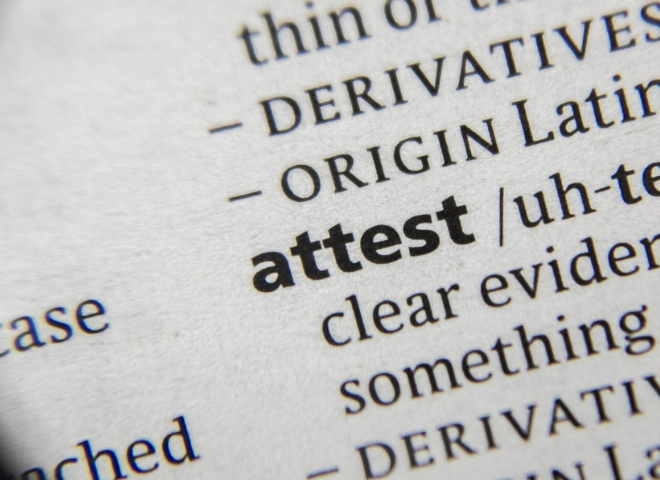What Does Attest Mean On A Contract