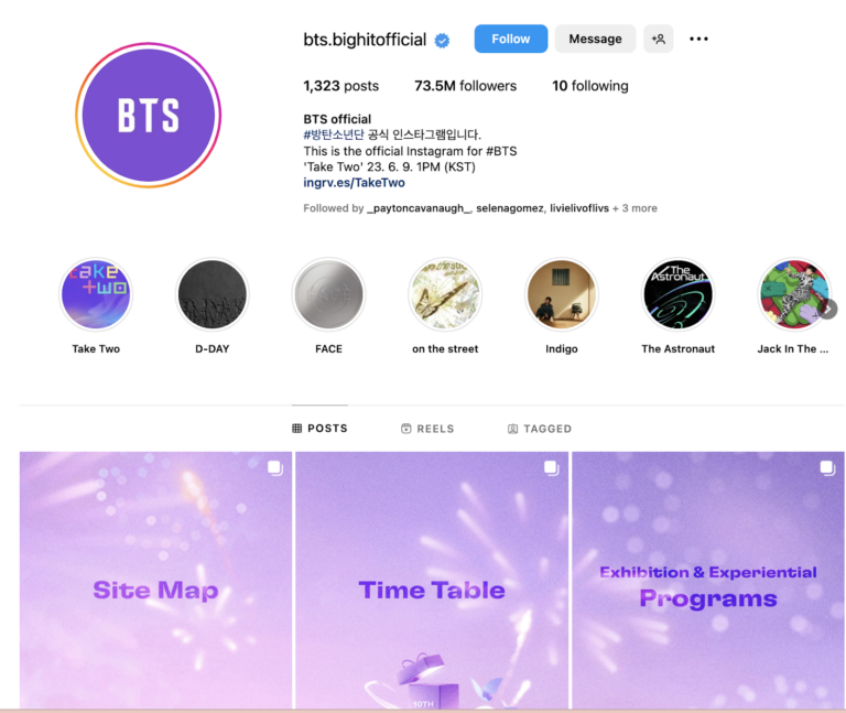 What Does Bts Mean On Instagram