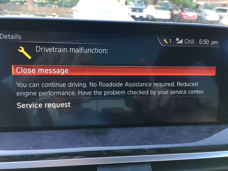 What Does Drivetrain Malfunction Mean On A Bmw