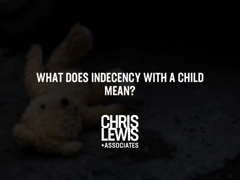 What Does Indecency With A Child By Contact Mean