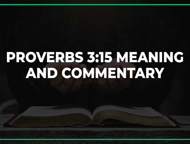 What Does Proverbs 3 15 Mean