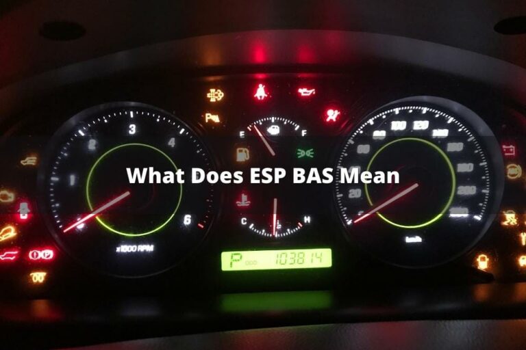 What Does Esp And Bas Mean In A Car