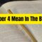 What Does Number 4 Mean In Bible