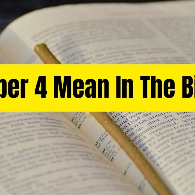 What Does Number 4 Mean In Bible