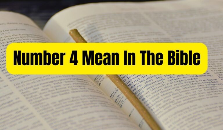 What Does Number 4 Mean In Bible