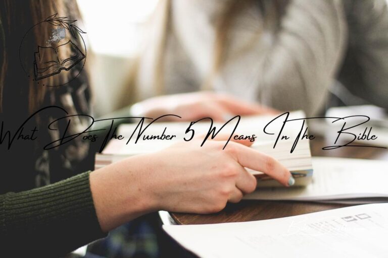 What Number 5 Means In The Bible