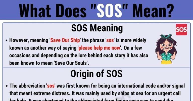 What Does Sos Mean Sexually