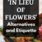 What Does In Lieu Of Flowers Mean