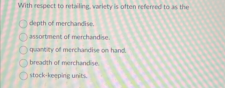 What Does Dealing With Hardlines Or Variety Merchandise Mean