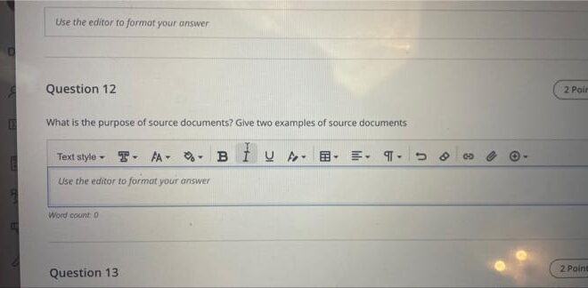 What Does Use Editor To Format Your Answer Mean