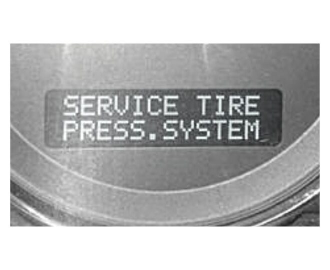 What Does Service Tire Pressure System Mean