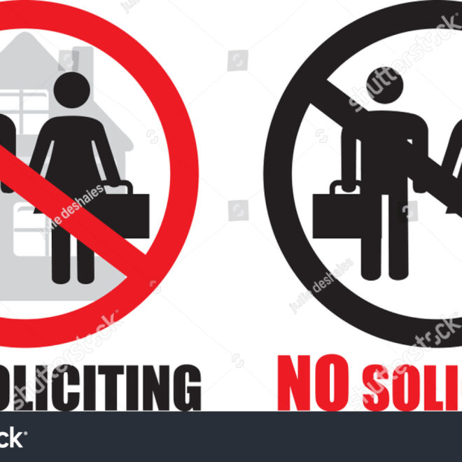 What Does No Solicitation Mean