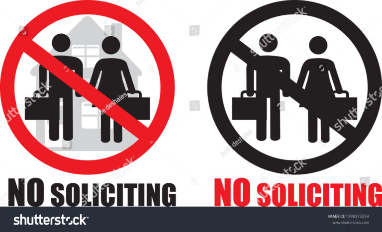 What Does No Solicitation Mean