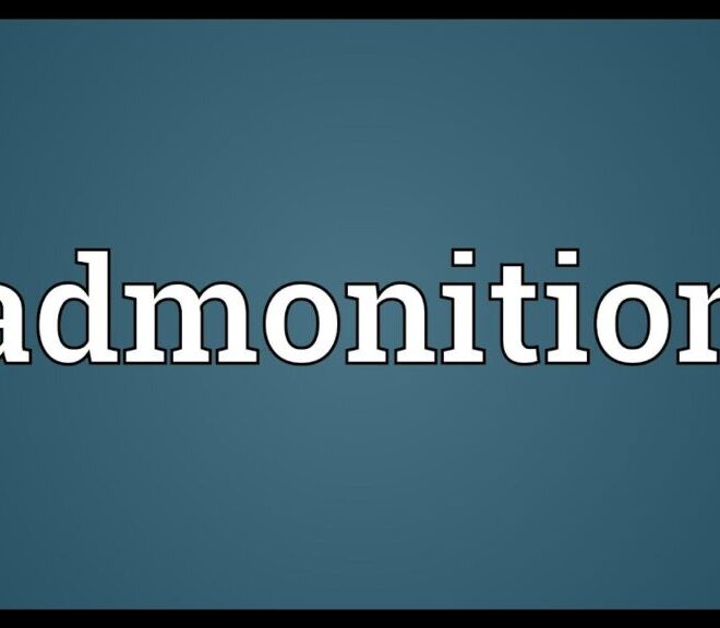 What Does Admonition Mean In The Bible