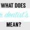 What Does Dmd Mean In Dentistry