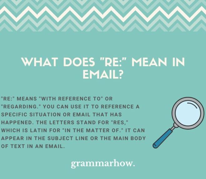 What Does Re In Email Mean