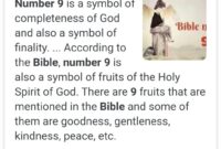 What Does Nine Mean In The Bible
