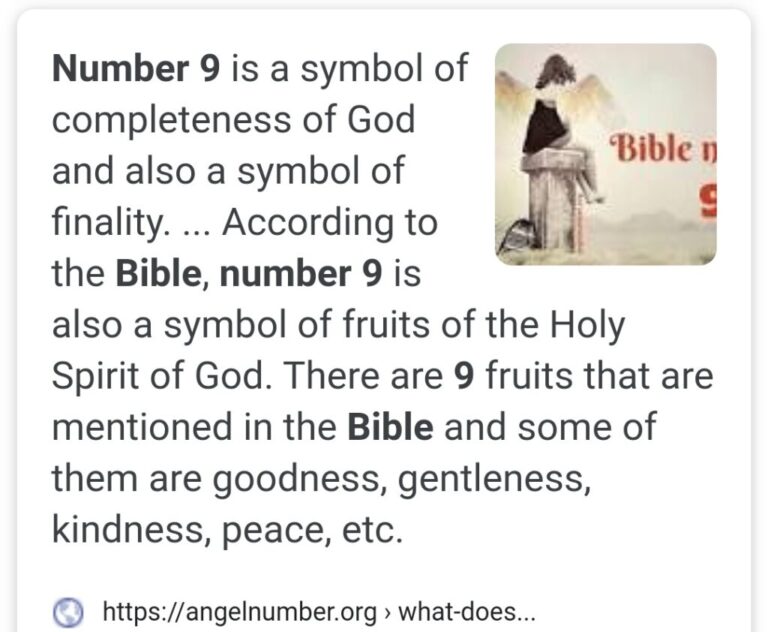 What Does Nine Mean In The Bible
