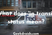 What Does In Transit Mean Car Dealer