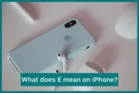 what does e mean on mobile phone