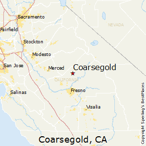 Coarsegold California Map Overview