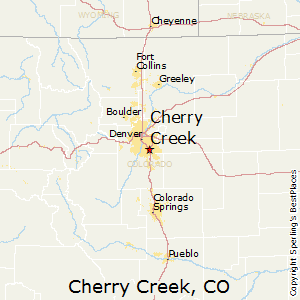 Best Places to Live Map of Cherry Creek