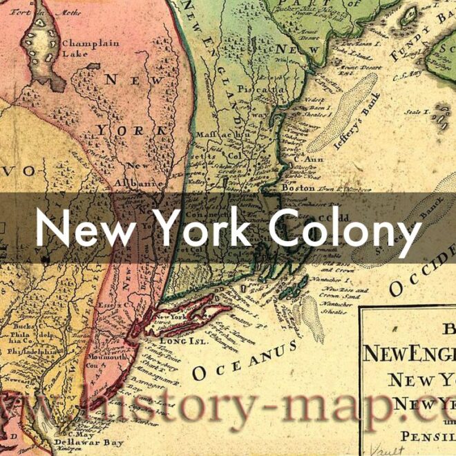 Map Of Colony Of New York
