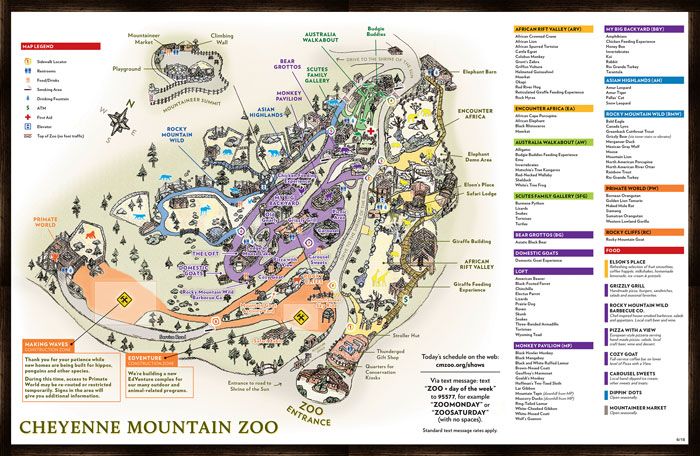 Cheyenne Mountain Zoo Map