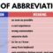 what does abbreviation mean