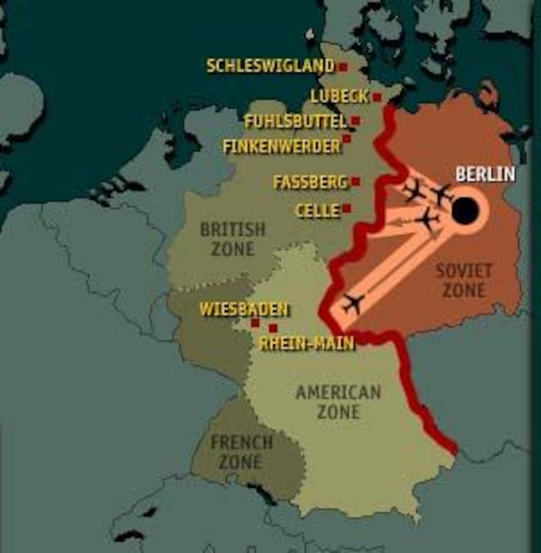 Map of Germany During Cold War