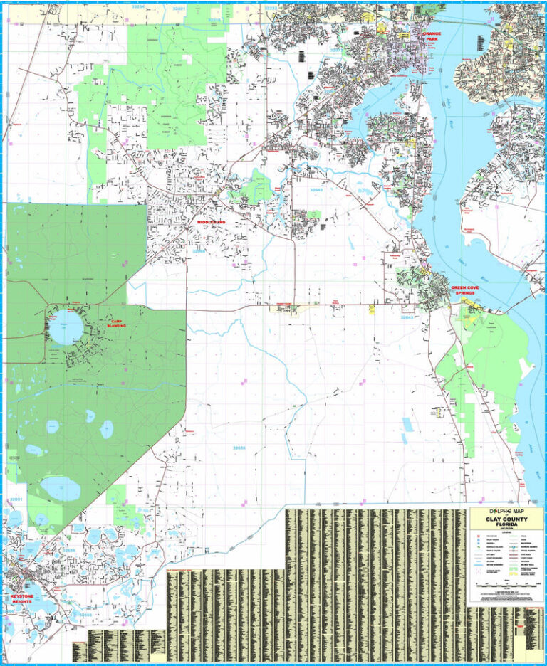 Map Of Clay County Florida