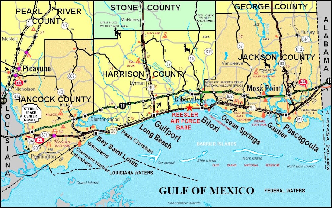 Map Of Alabama Gulf Coast 4a3
