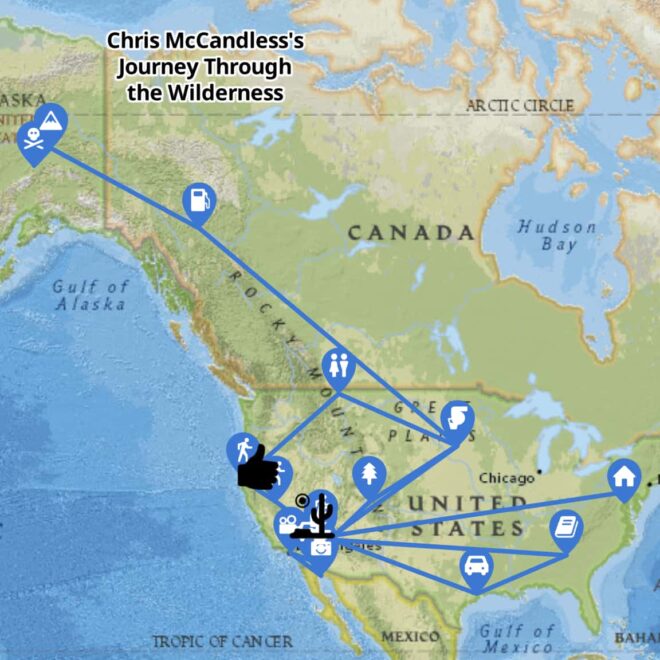 Map Of Chris Mccandless Travels