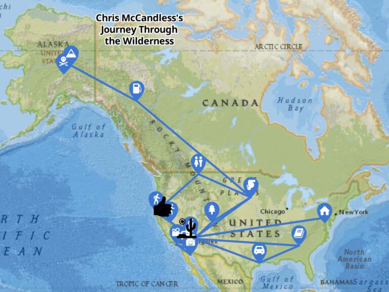 Map Of Chris Mccandless Travels