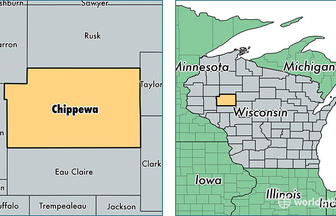 Map Of Chippewa County Wisconsin