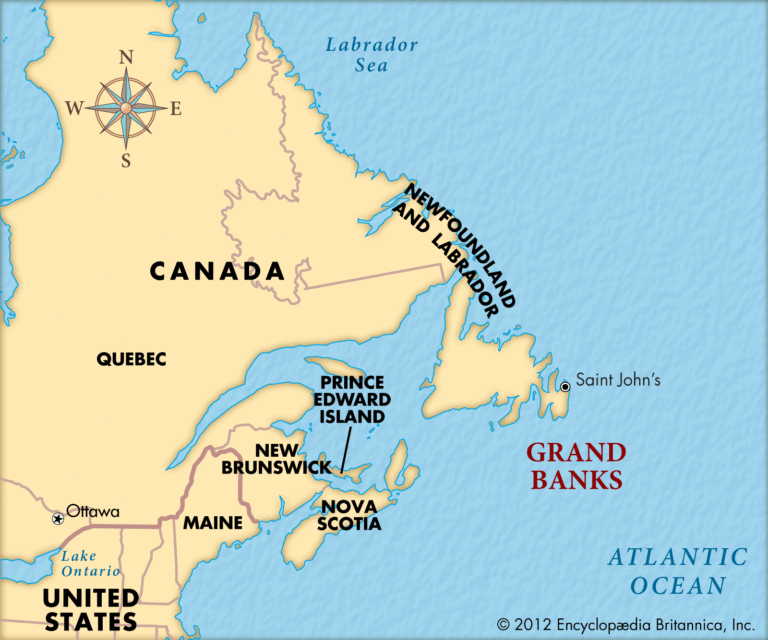 Map Of Grand Banks
