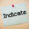 what does indicate mean