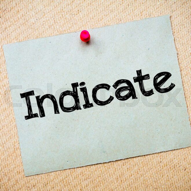 what does indicate mean