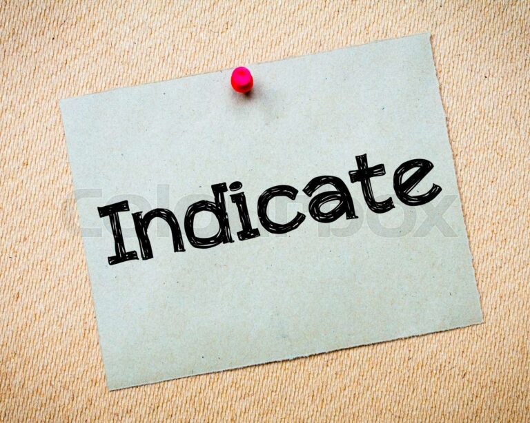 what does indicate mean